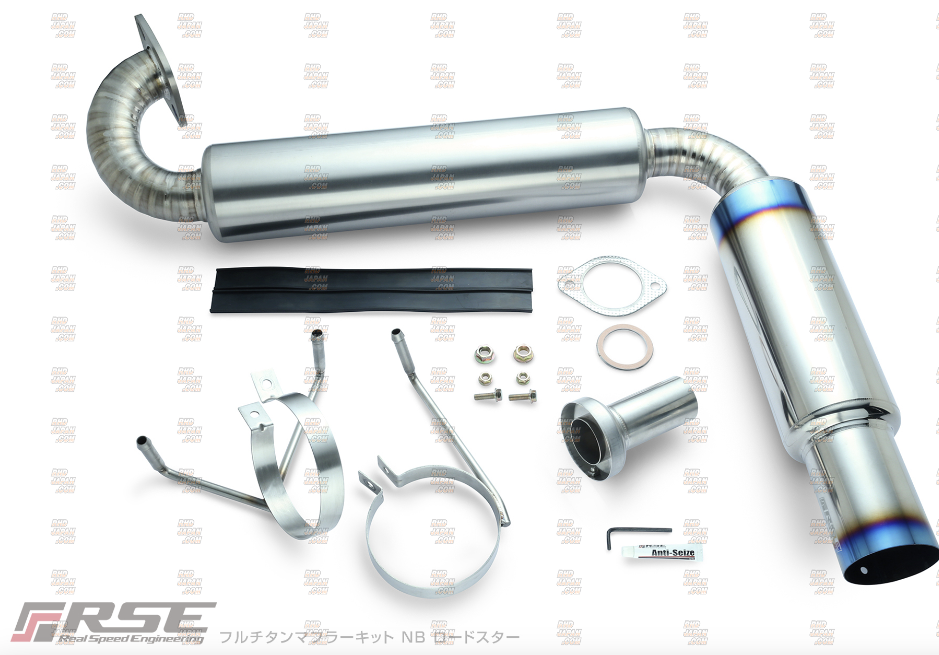 RSE Full Titanium Muffler Exhaust System - Roadster NB6C